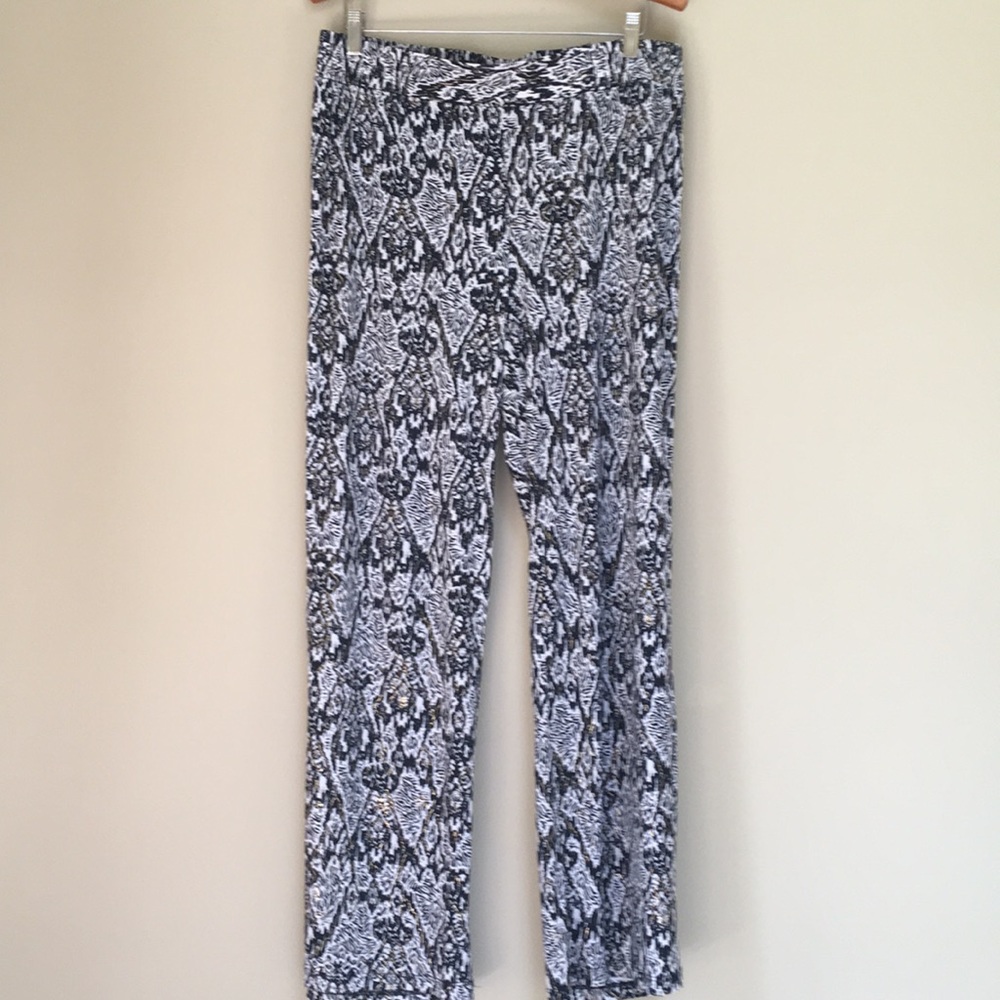 IMAN Black &White Palazzo Pants  Size L